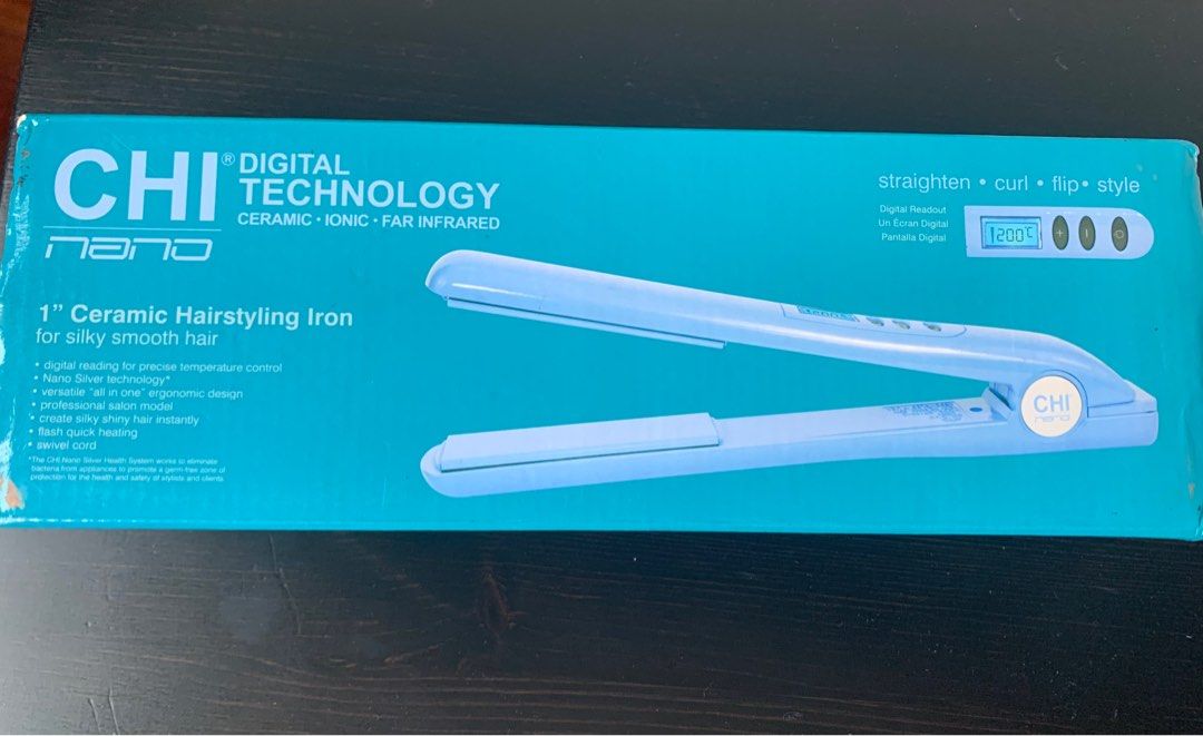 CHI NANO Ionic Hair Straightener Original Brand w Box