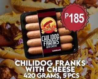 Chilidog Franks with Cheese