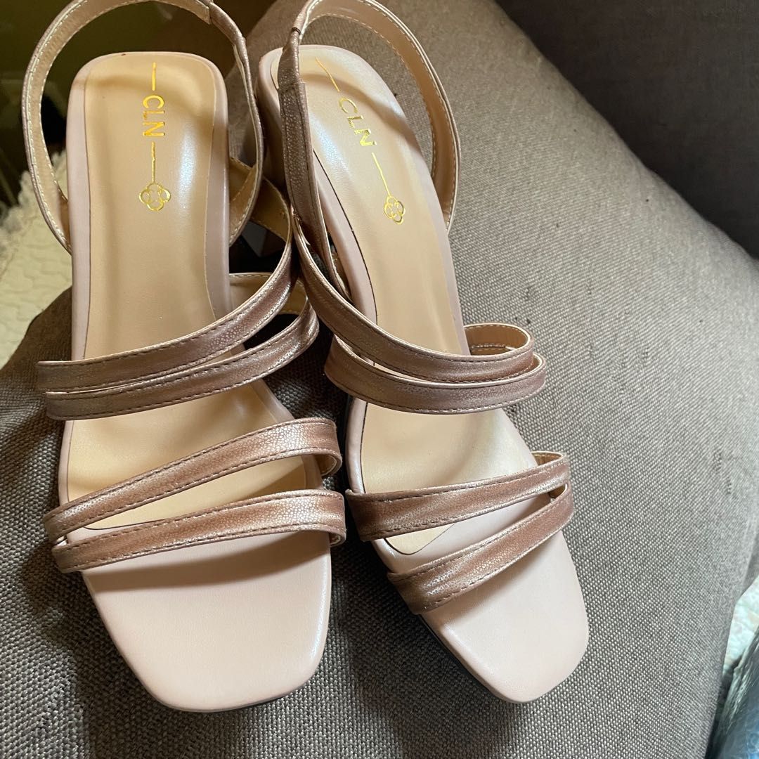 Rose gold 2024 satin heels