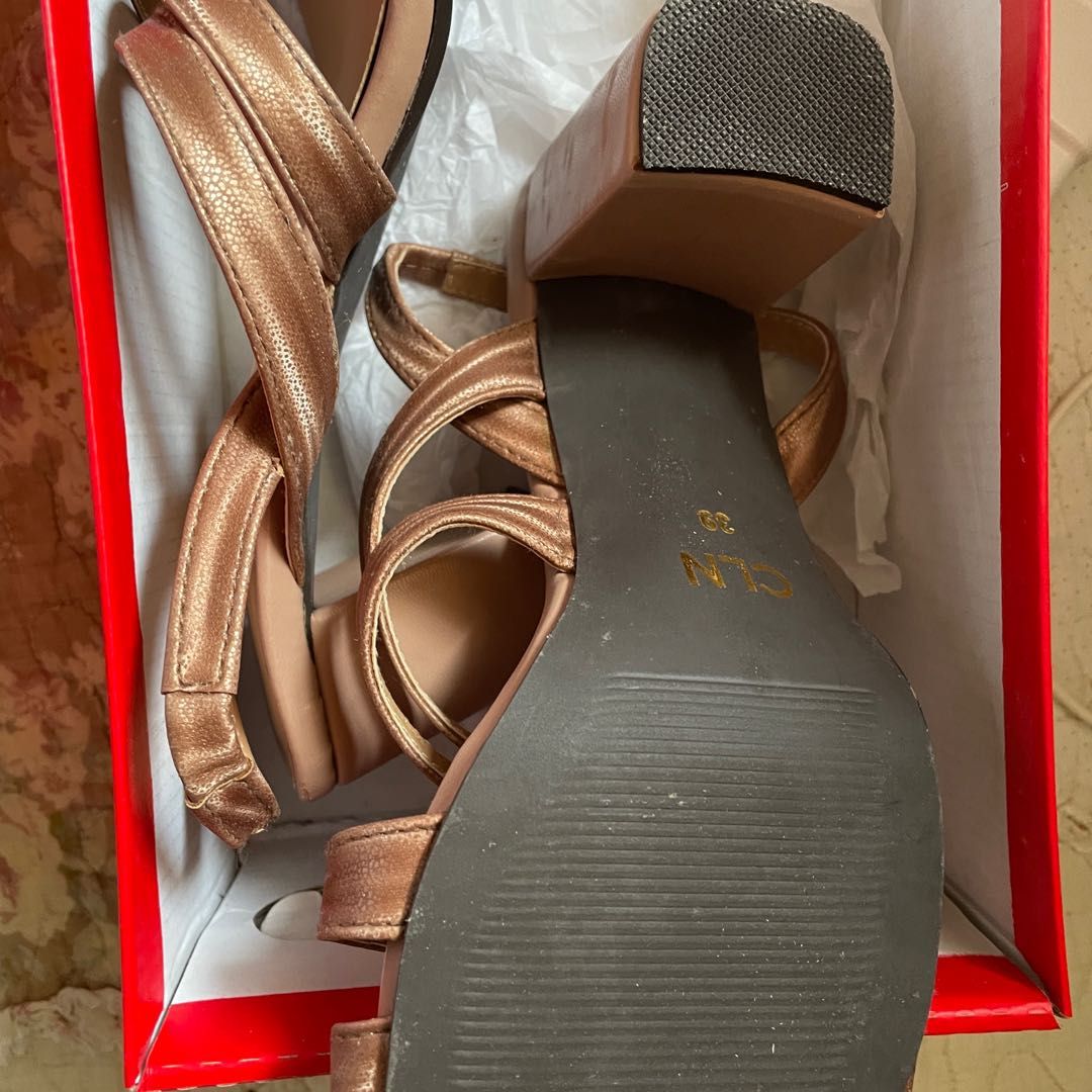 Rose gold top formal heels