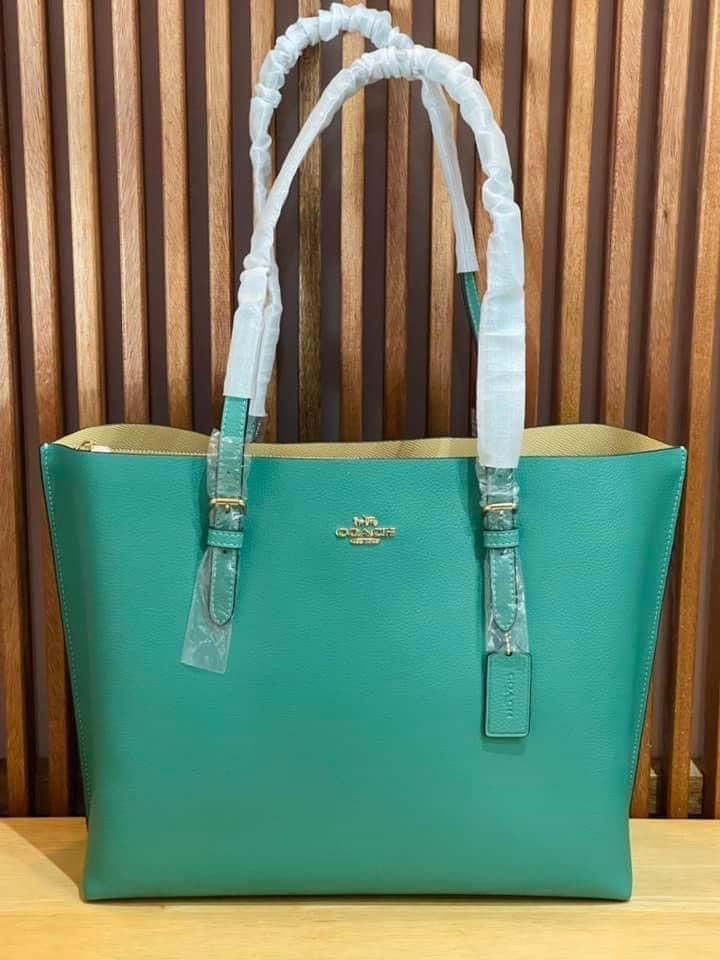 Coach mollie tote aqua 2025