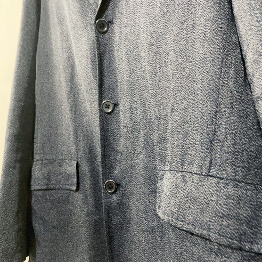 COMOLI 14SS 絹麻混紡切斯特大衣2 日本製日牌日系簡約極簡, 他的時尚
