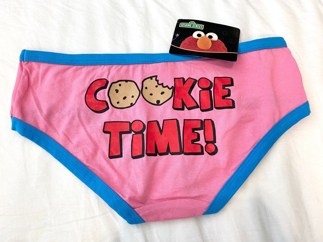 Elmo Cookie Monster Underwear Womens Large 7 Juniors NEW Oscar Sesame Street