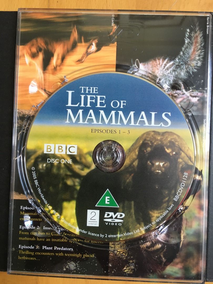 David Attenborough - Life of Mammals - 4 x DVD, Hobbies & Toys, Music