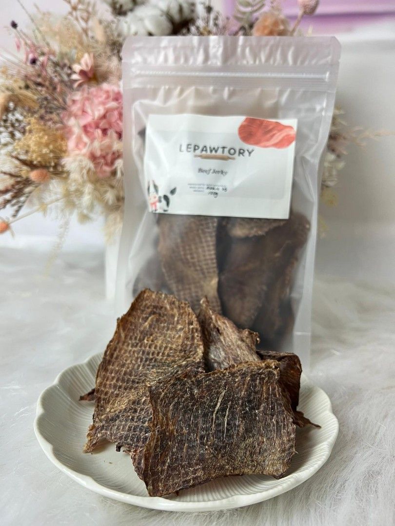 Dehydrated Beef Jerky 100g, Pet Supplies, Pet Food on Carousell