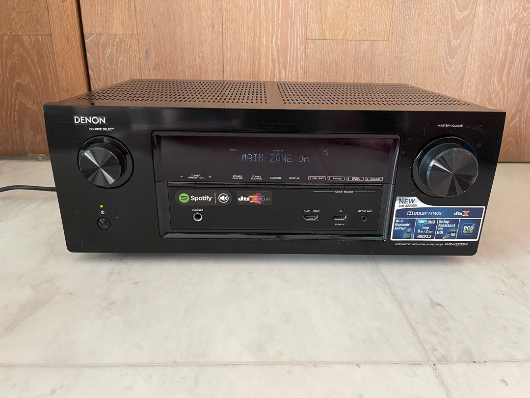 Denon AVRX2200W AV Receiver, Audio, Soundbars, Speakers & Amplifiers