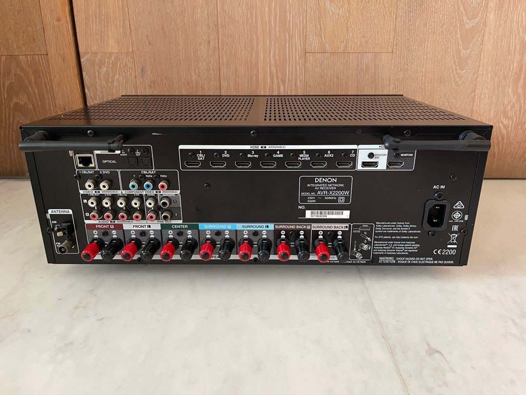 Denon AVRX2200W AV Receiver, Audio, Soundbars, Speakers & Amplifiers