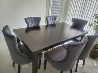 Dining table and chairs