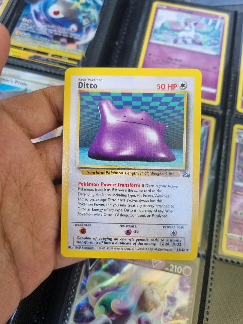 first edition ditto pokemon card Ditto_Out_4257b7aa-1b9b-4dc8-be88-37ef72e19270_2400x.jpg?v=1762877981 main image 0