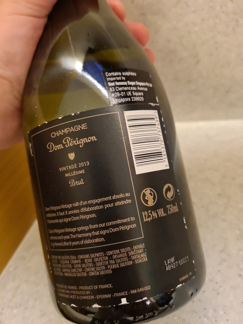 Dom Perignon vintage brut 2013, Millesime, glow in the dark ...