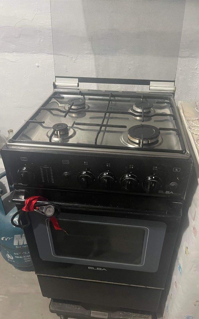 Elba Gas Range Oven 4 Burner, TV & Home Appliances, Kitchen Appliances