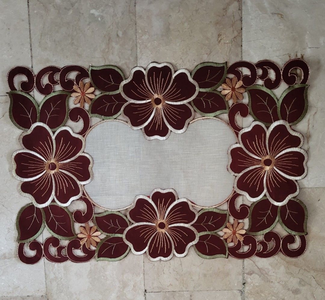 Embroidered Native Designed Placemats (Set of 8) (Category: Table Linen & Textiles) located in Dinalupihan. Submitted by curatedbycl (Listing ID 1228082939, Image 2). Description: .