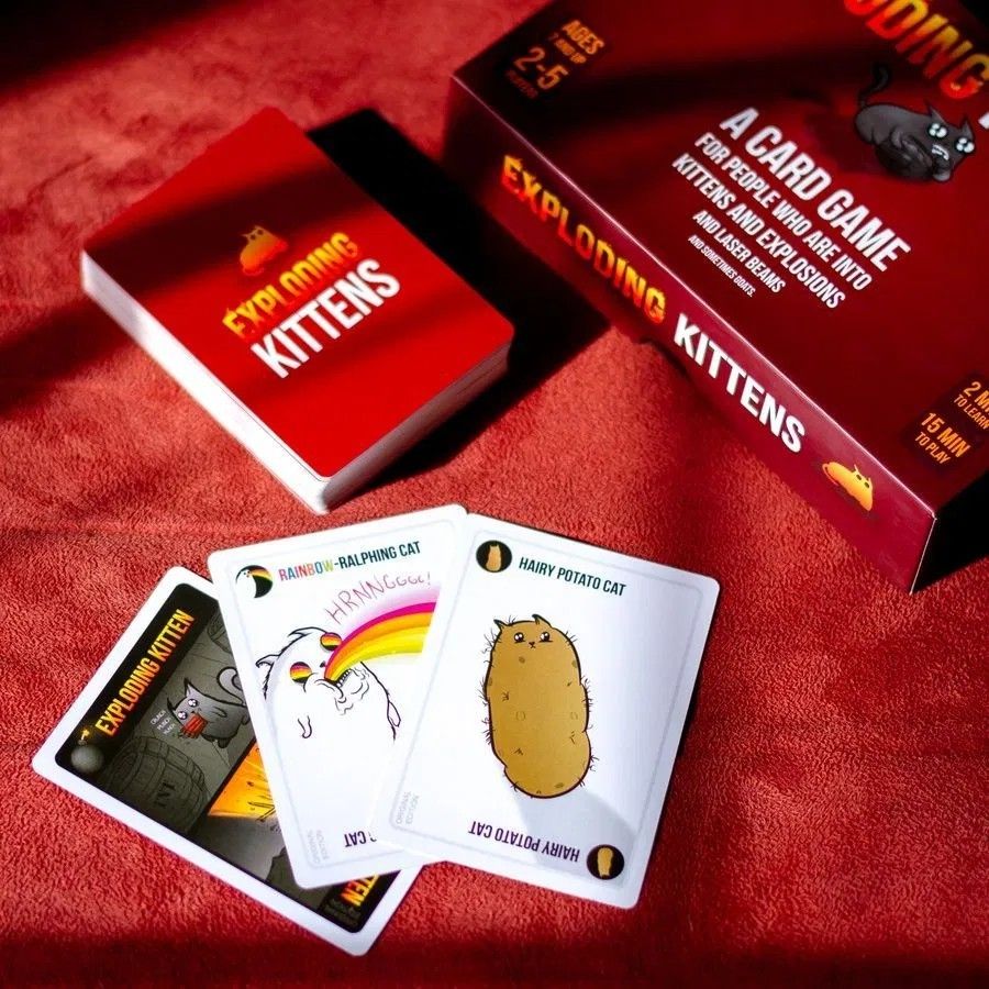 Exploding kittens Family Card Game, Hobbies & Toys, Toys & Games on ...