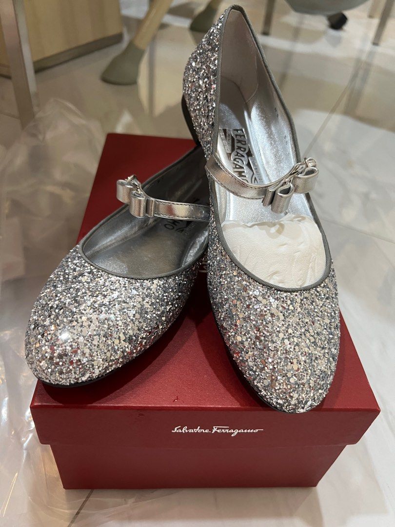 Glitter silver pumps discount