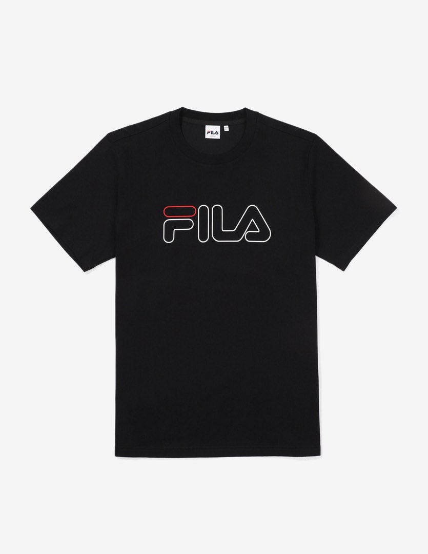 Fila black tshirt, Men's Fashion, Tops & Sets, Tshirts & Polo Shirts on