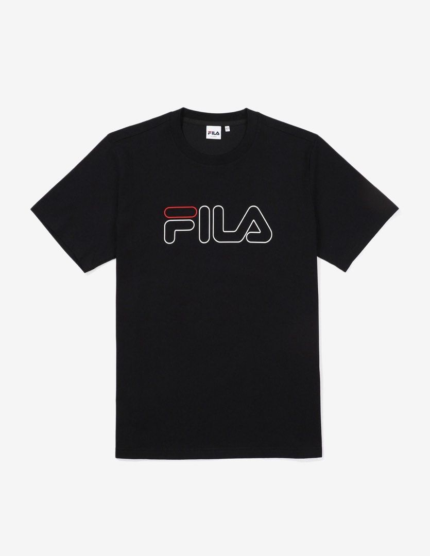 Fila Black Organic Cotton Men's T-Shirt