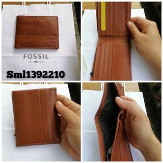 Fossil lufkin bifold  medium brown original 100%