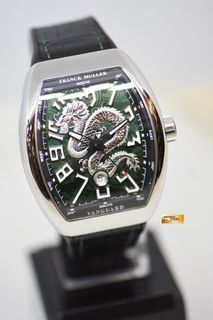 FRANCK MULLER VANGUARD DRAGON KING VR GREEN IN STRAP AUTOMATIC V45SCDT (MINT)