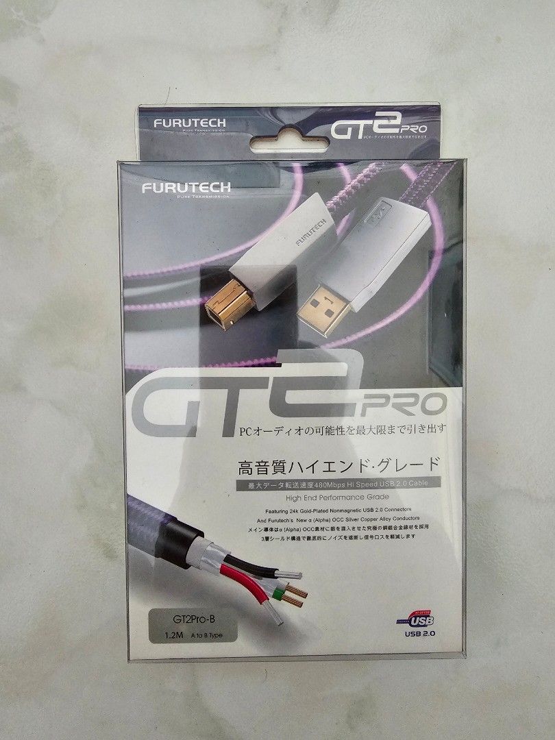 Furutech GT2 Pro USB Cable 1.2m, Audio, Other Audio Equipment on Carousell