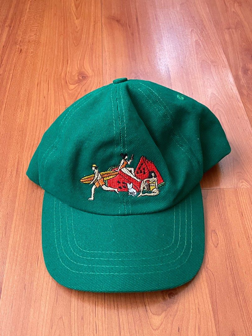 Green Cap with Embroidery on Carousell