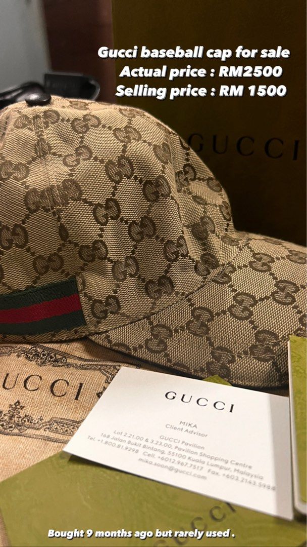 Used sales gucci cap