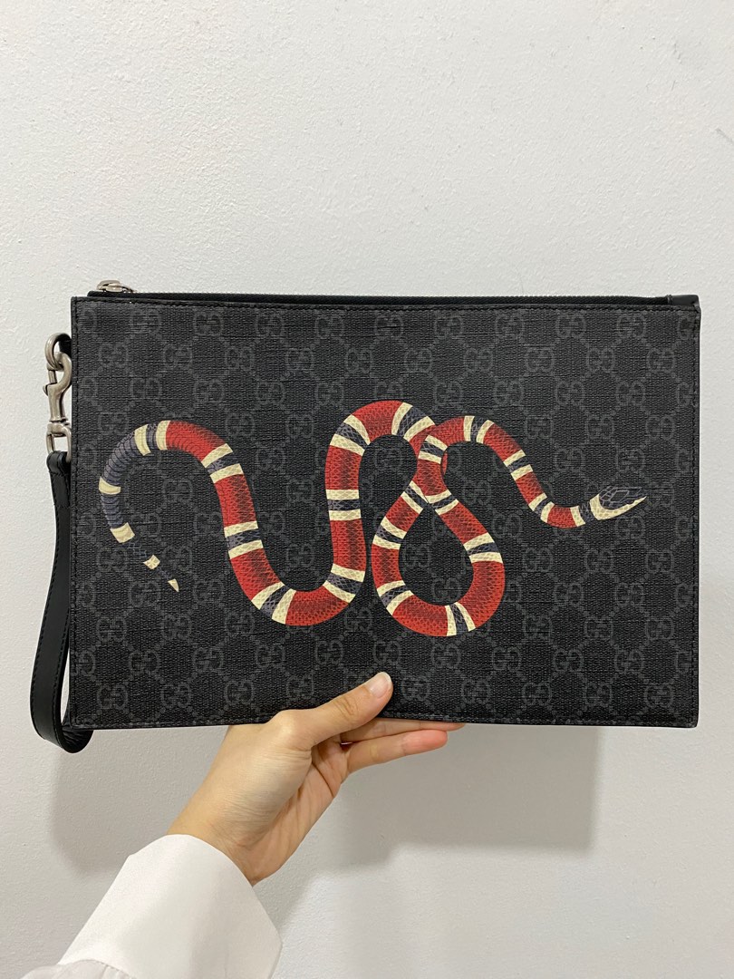 Gucci Snake Clutch, Luxury, Bags & Wallets on Carousell