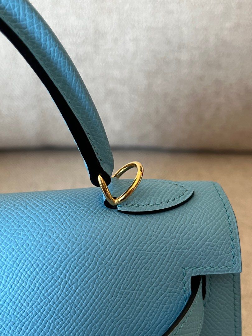 💋💋Birkin 25 Blue Celeste Epsom Ghw U 💋💋, Luxury, Bags & Wallets on  Carousell