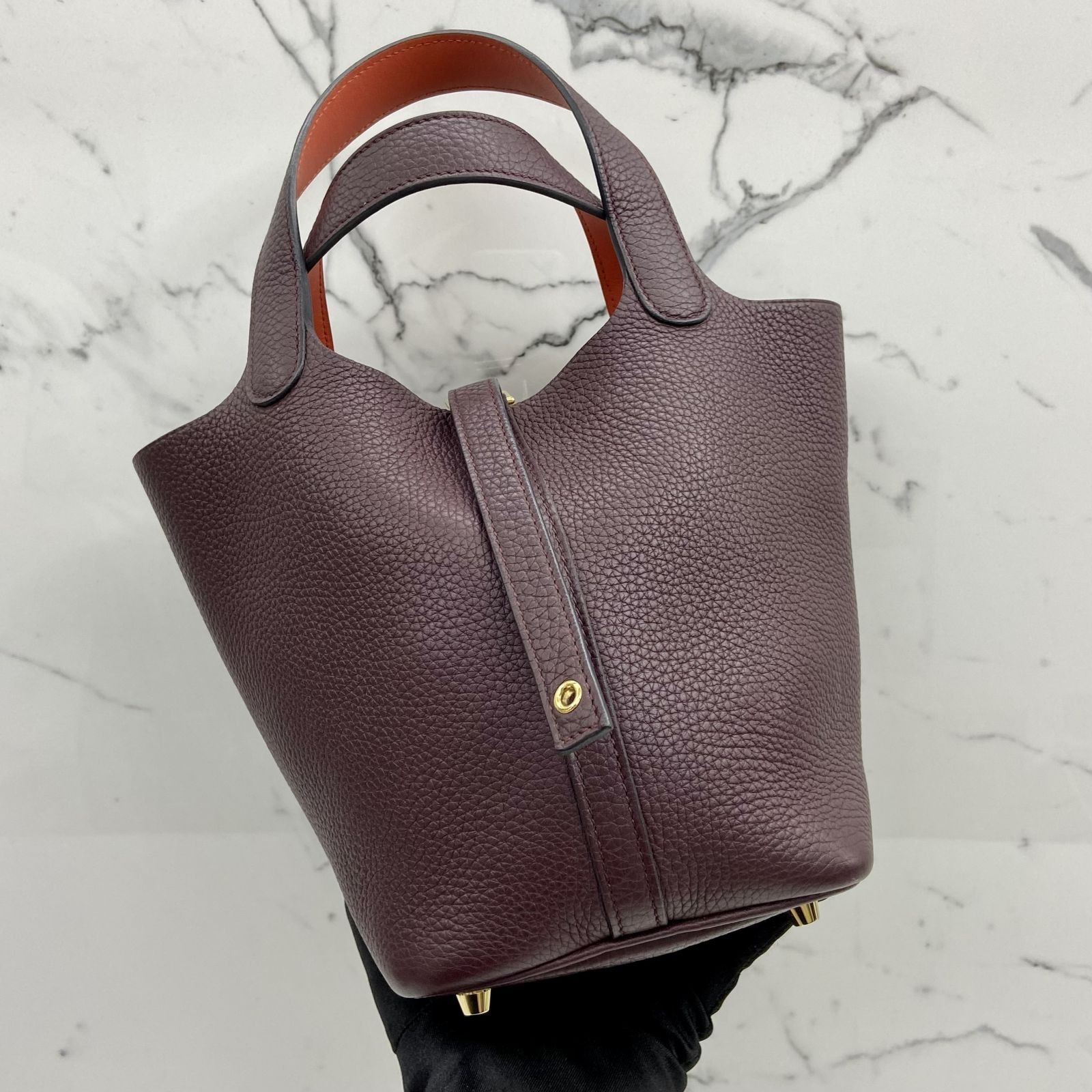 Hermes Picotin 18 in Gris Meyer ALC0228