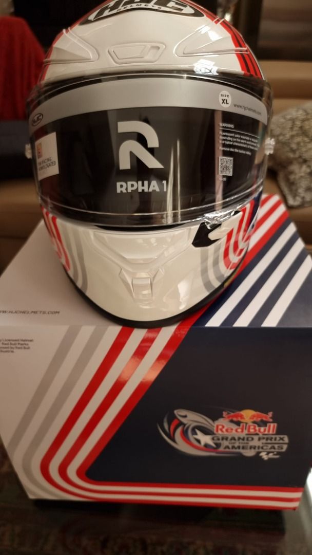 HJC RPHA 1 RED BULL FIM RACING HOMOLOGATED MOTORCYCLE HELMET