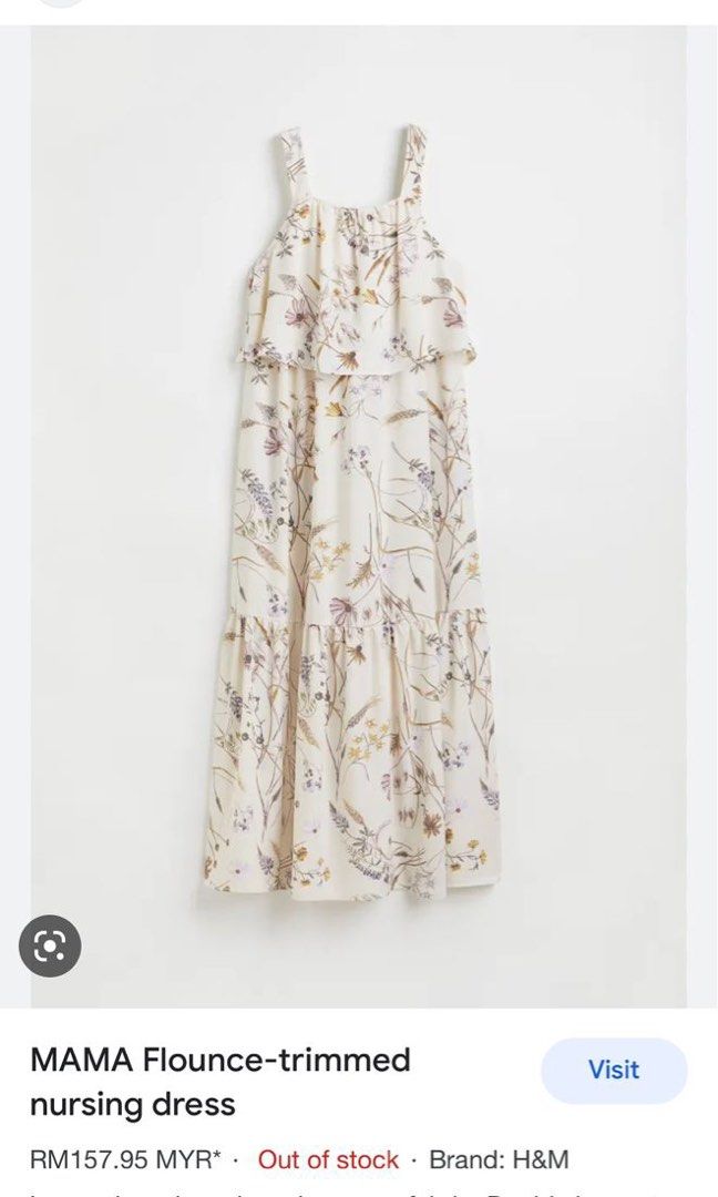 Nursing dress store h and m