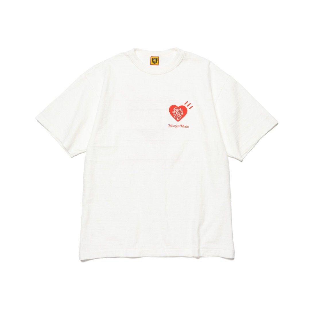 HUMAN MADE GDC Valentine's Day T-shirt White XL, 男裝, 上身及套裝