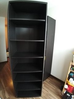 Ikea black shelves