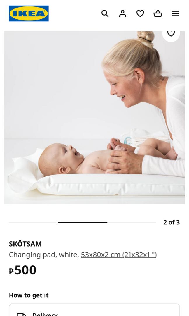 IKEA Changing pad with cover, Babies & Kids, Bathing & Changing