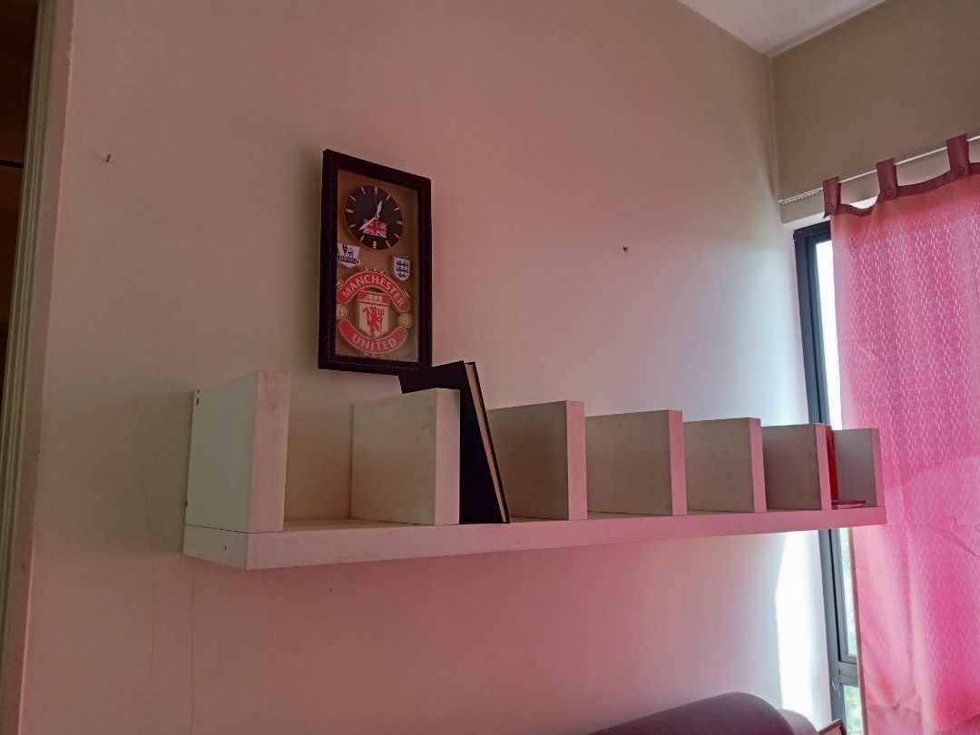 IKEA hanging book rack, Furniture & Home Living, Furniture, Shelves