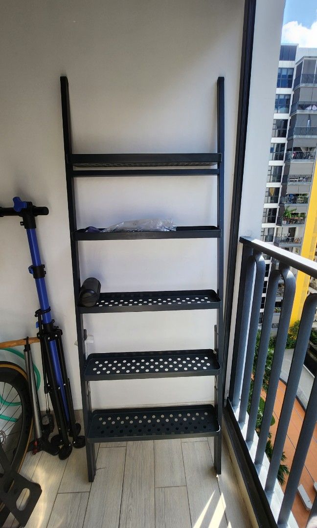 Ikea metal shelf rack for plants and small items, Furniture & Home