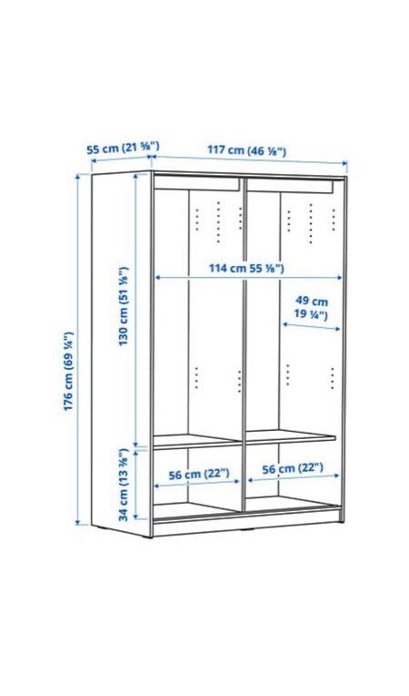 Kleppstad open shop wardrobe