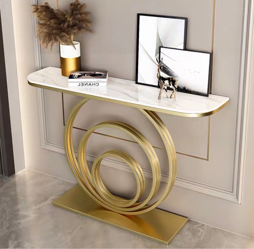 Modern marble hot sale console table