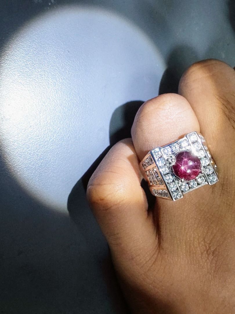 Mens star ruby ring new arrivals