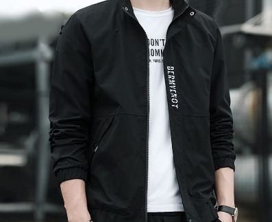 Mens casual on sale jackets black