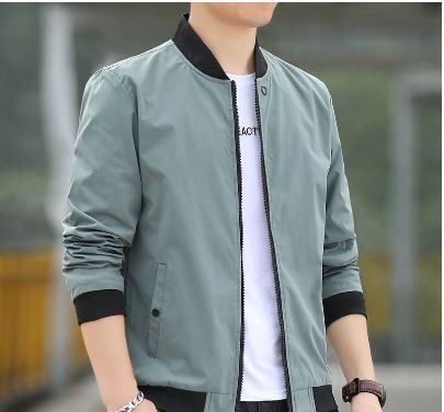 Casual bomber jacket mens cheap