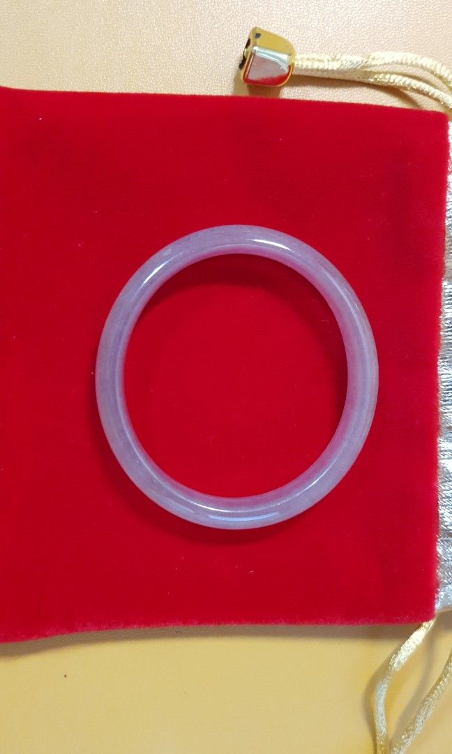 Jade bangle (Category: Bracelets) located in Singapore. Submitted by sweetsharestop (Listing ID 1228136174, Image 2). Description: Oval shape jade bangle from China. Unique grey purplish color. Comes with certificate proven authentic product..