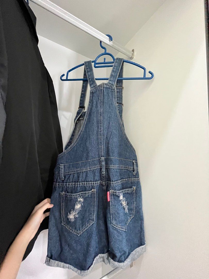 Name It Latzrock Für Mädchen - Kurzer Denim Rock Mit Allover Print