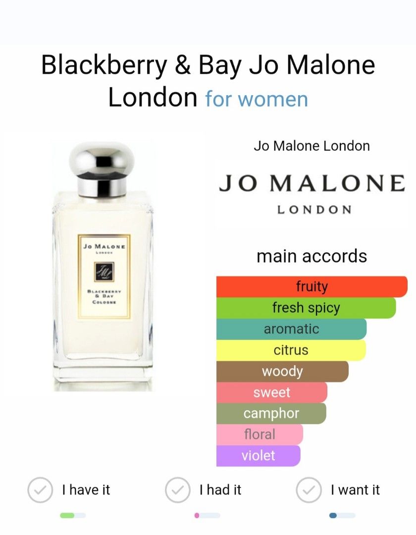 Jo Malone Blackberry Bay Beauty Personal Care Fragrance