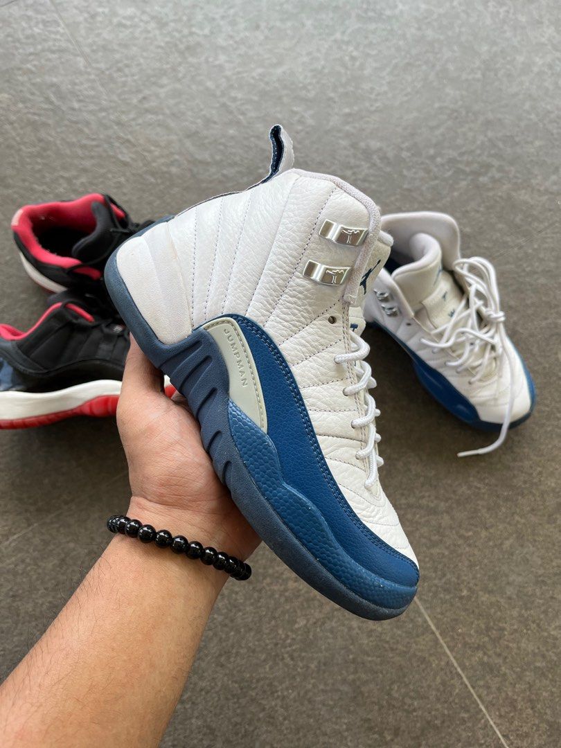 Jordan 12 french 2024 blue on feet