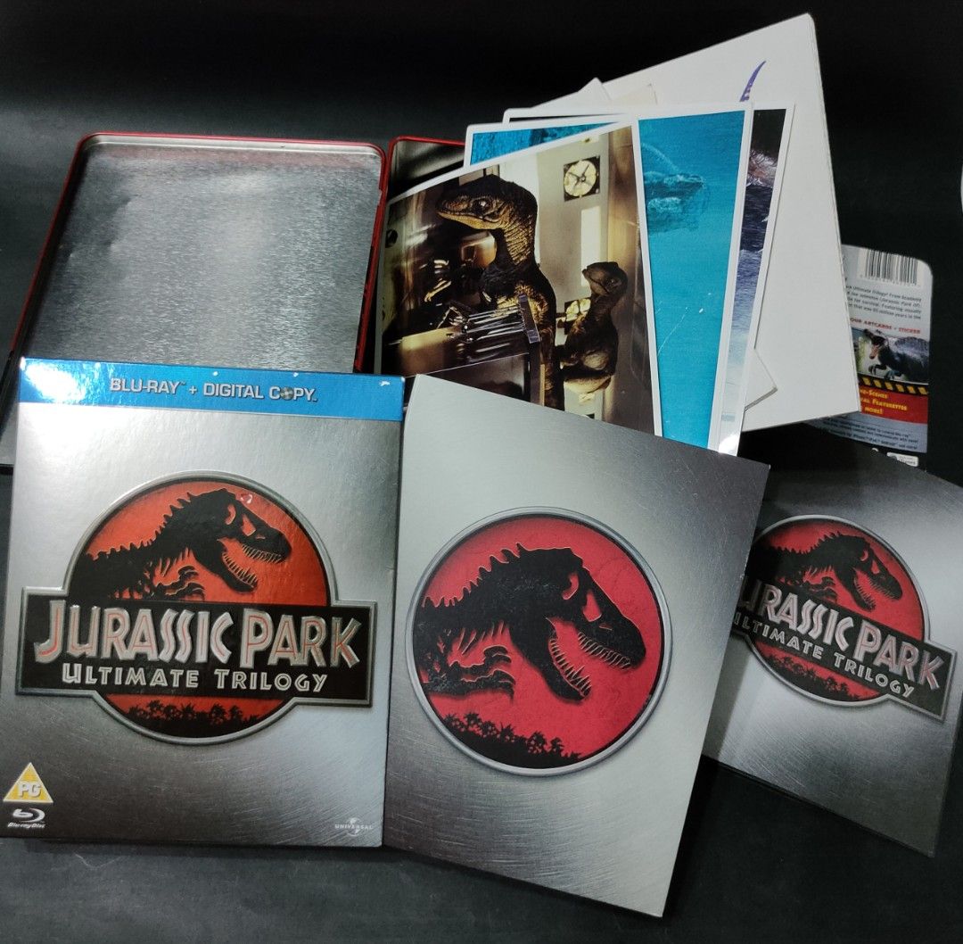 Jurassic Park Ultimate Trilogy Collectors Blu Ray Metal Box Uk Imported Limited Edition