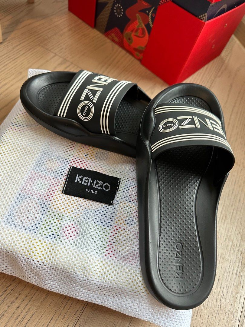 Kenzo slippers - 名牌, 鞋及波鞋- Carousell