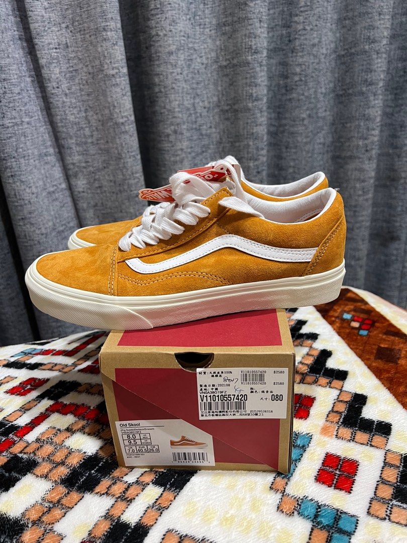 KIMI》VANS OLD SKOOL VN0A38G19FZ 全新正品土黃色褐色橘黃US8/26CM 