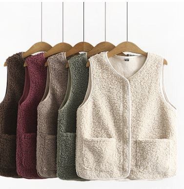 Fur sweater vest womens discount