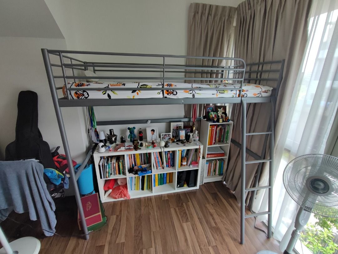 Loft bed for sale Svarta, Ikea, Furniture & Home Living, Furniture