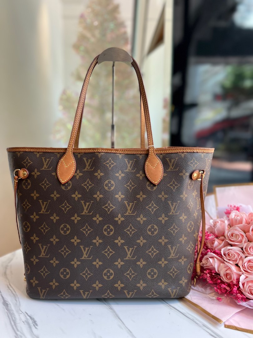 LOUIS VUITTON M40156 MONOGRAM BROWN NEVERFULL MM TOTE BAG 237030592 AL,  Luxury, Bags & Wallets on Carousell